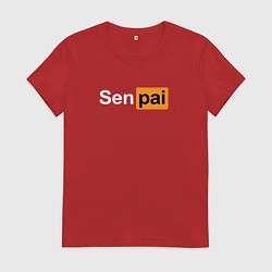 Женская футболка Senpai: Pornhub Style
