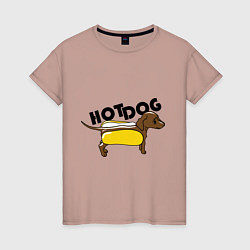 Женская футболка Hot Dog