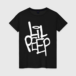 Футболка хлопковая женская Lil Peep, цвет: черный