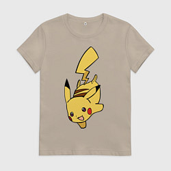 Женская футболка Радостный Пикачуха