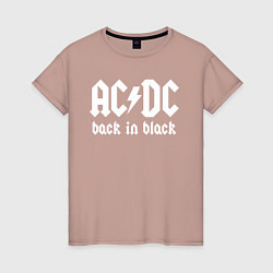 Женская футболка ACDC BACK IN BLACK