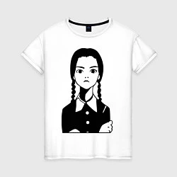Женская футболка Wednesday Addams
