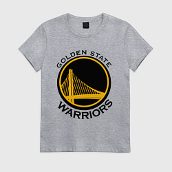 Футболка хлопковая женская GOLDEN STATE WARRIORS, цвет: меланж