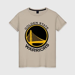 Футболка хлопковая женская GOLDEN STATE WARRIORS, цвет: миндальный