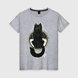 Женская футболка Йольский кот