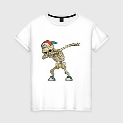 Женская футболка Dab Skeleton