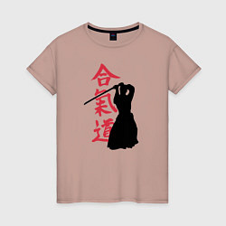 Женская футболка Айкидо