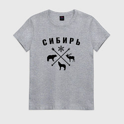 Женская футболка Сибирь