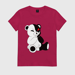 Футболка хлопковая женская Monokuma, цвет: маджента