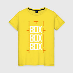 Женская футболка Box box box