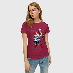 Футболка хлопковая женская UNDERTALE, цвет: маджента — фото 2