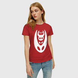 Футболка хлопковая женская Hollow Knight, цвет: красный — фото 2