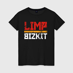 Футболка хлопковая женская LIMP BIZKIT, цвет: черный