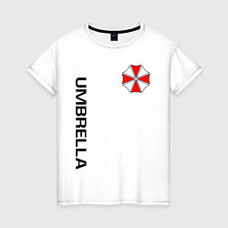 Футболка хлопковая женская UMBRELLA CORP, цвет: белый