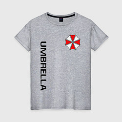 Футболка хлопковая женская UMBRELLA CORP, цвет: меланж