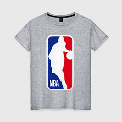 Футболка хлопковая женская NBA Kobe Bryant, цвет: меланж