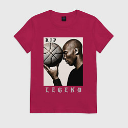 Футболка хлопковая женская Kobe - RIP Legend, цвет: маджента