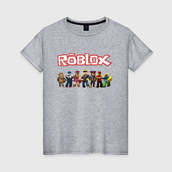 Футболка хлопковая женская ROBLOX, цвет: меланж