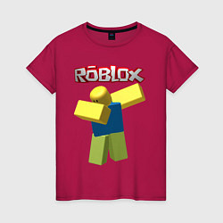 Футболка хлопковая женская Roblox Dab, цвет: маджента