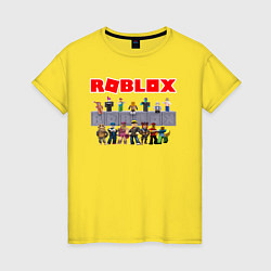 Футболка хлопковая женская ROBLOX, цвет: желтый