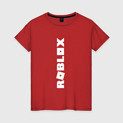 Футболка хлопковая женская ROBLOX, цвет: красный