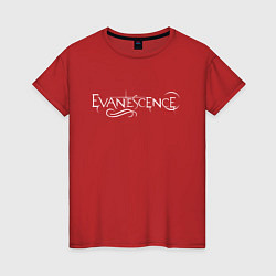 Футболка хлопковая женская Evanescence, цвет: красный