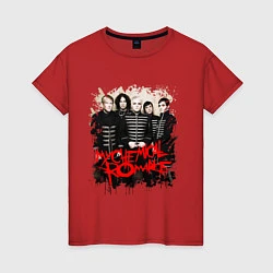 Футболка хлопковая женская My Chemical Romance, цвет: красный