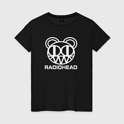 Футболка хлопковая женская Radiohead, цвет: черный