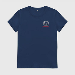 Футболка хлопковая женская HONDA, цвет: тёмно-синий