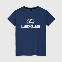 Футболка хлопковая женская LEXUS, цвет: тёмно-синий