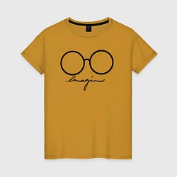 Женская футболка Imagine John Lennon