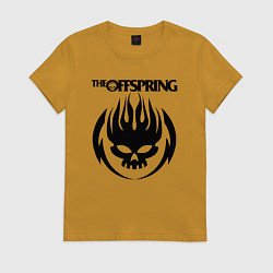 Футболка хлопковая женская THE OFFSPRING, цвет: горчичный
