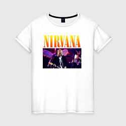 Женская футболка NIRVANA Курт Кобейн