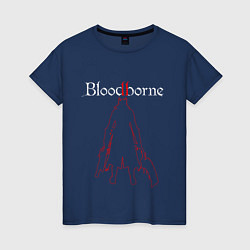 Футболка хлопковая женская Bloodborne, цвет: тёмно-синий