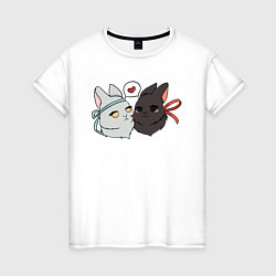 Женская футболка Кролики Вэй и Лань