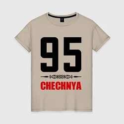 Женская футболка 95 Chechnya