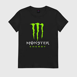 Футболка хлопковая женская MONSTER ENERGY, цвет: черный