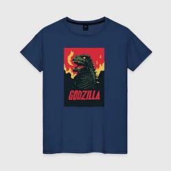 Женская футболка Godzilla