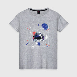 Женская футболка Астронавт во вселенной