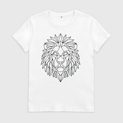Женская футболка Геометрический Лев