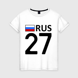 Футболка хлопковая женская RUS 27, цвет: белый
