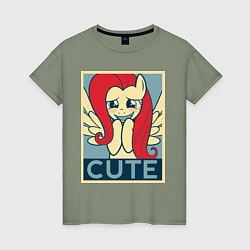 Женская футболка Fluttershy cute