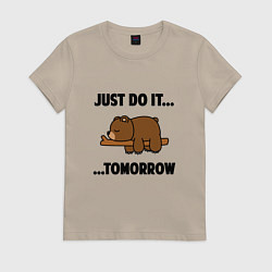 Женская футболка Мишка