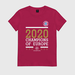 Женская футболка FC Bayern Munchen Champions of Europe 2020