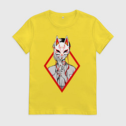 Женская футболка Женщина в маске