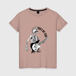 Женская футболка Punks not dead - slogan