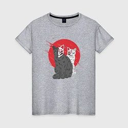 Женская футболка Japan Cats Z