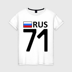 Футболка хлопковая женская RUS 71, цвет: белый