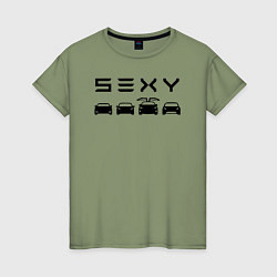Женская футболка Tesla sexy