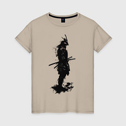 Женская футболка Теневой самурай